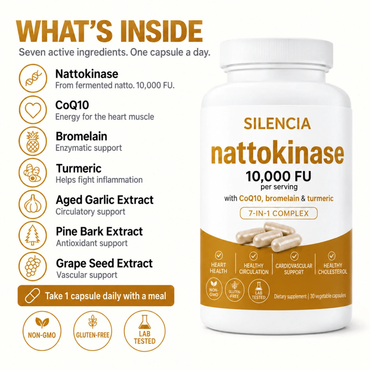 Nattokinase 10.000 · Bringen Sie Schwung in Ihr Liebesleben, spürbare Ergebnisse bereits nach 7 Tagen