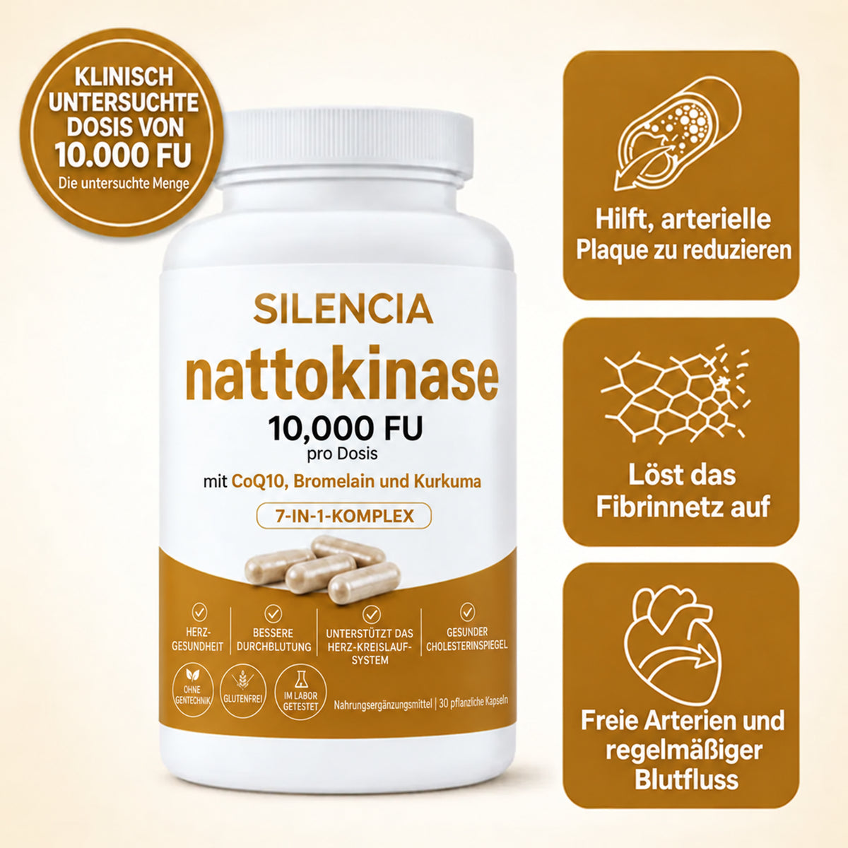 Nattokinase 10.000 · Bringen Sie Schwung in Ihr Liebesleben, spürbare Ergebnisse bereits nach 7 Tagen