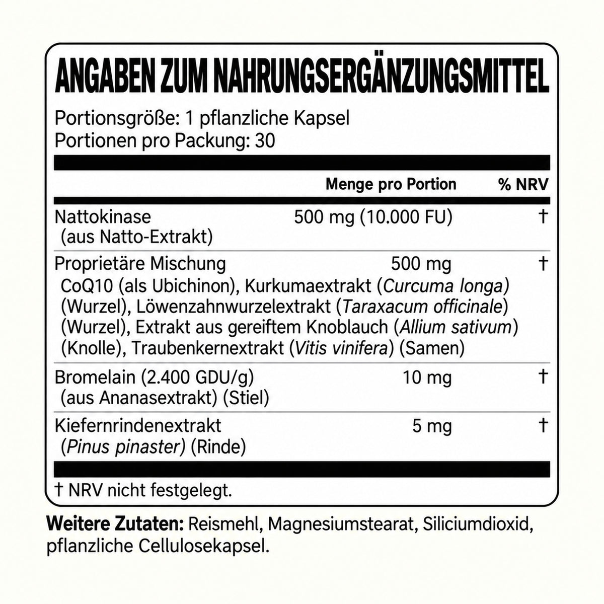 Nattokinase 10.000 · Bringen Sie Schwung in Ihr Liebesleben, spürbare Ergebnisse bereits nach 7 Tagen