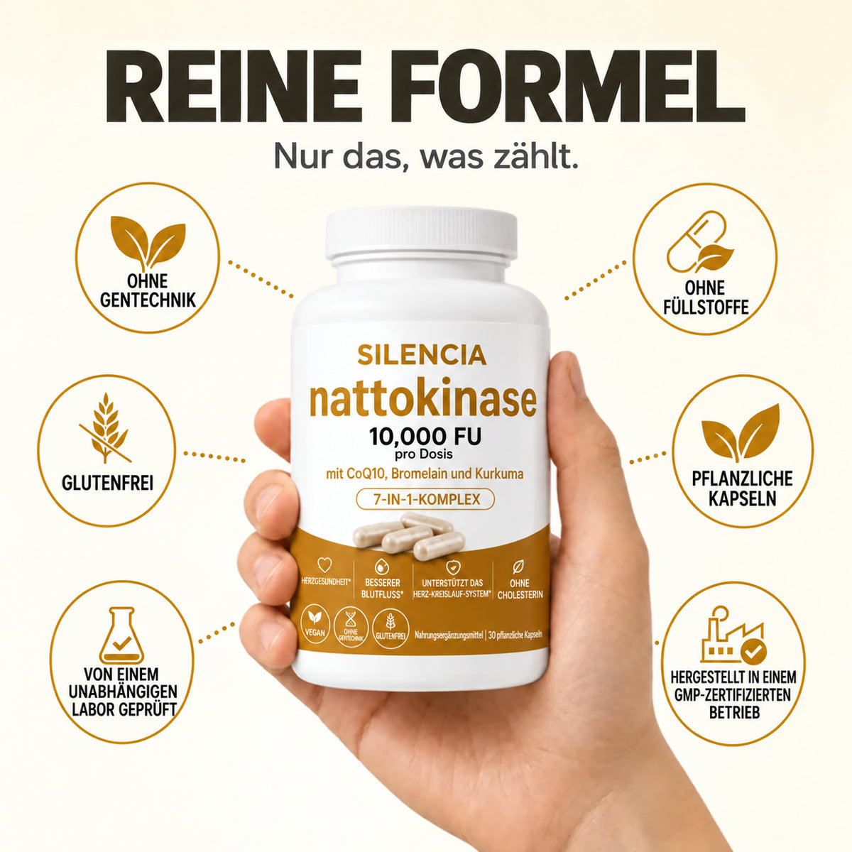 Nattokinase 10.000 · Bringen Sie Schwung in Ihr Liebesleben, spürbare Ergebnisse bereits nach 7 Tagen