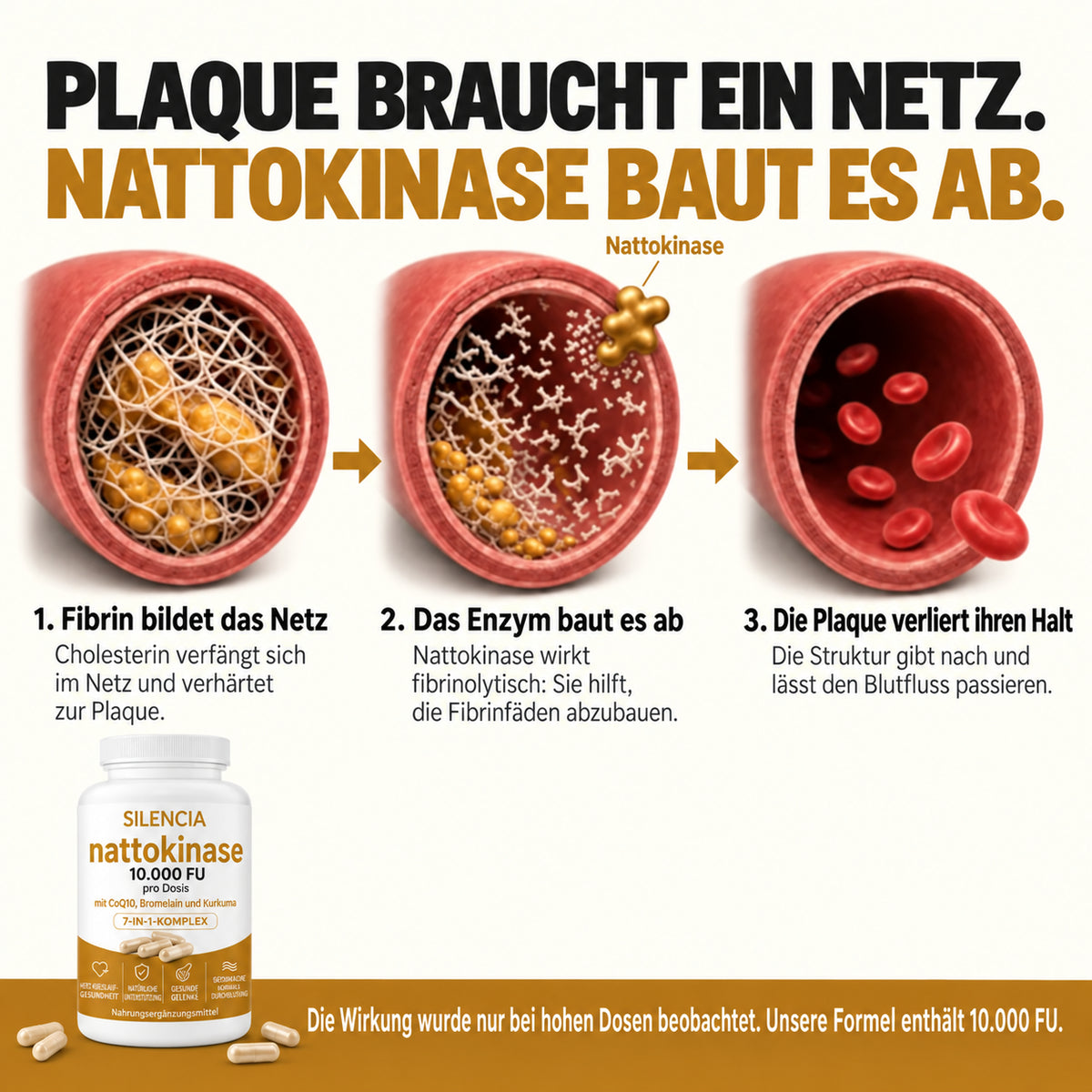 Nattokinase 10.000 · Bringen Sie Schwung in Ihr Liebesleben, spürbare Ergebnisse bereits nach 7 Tagen