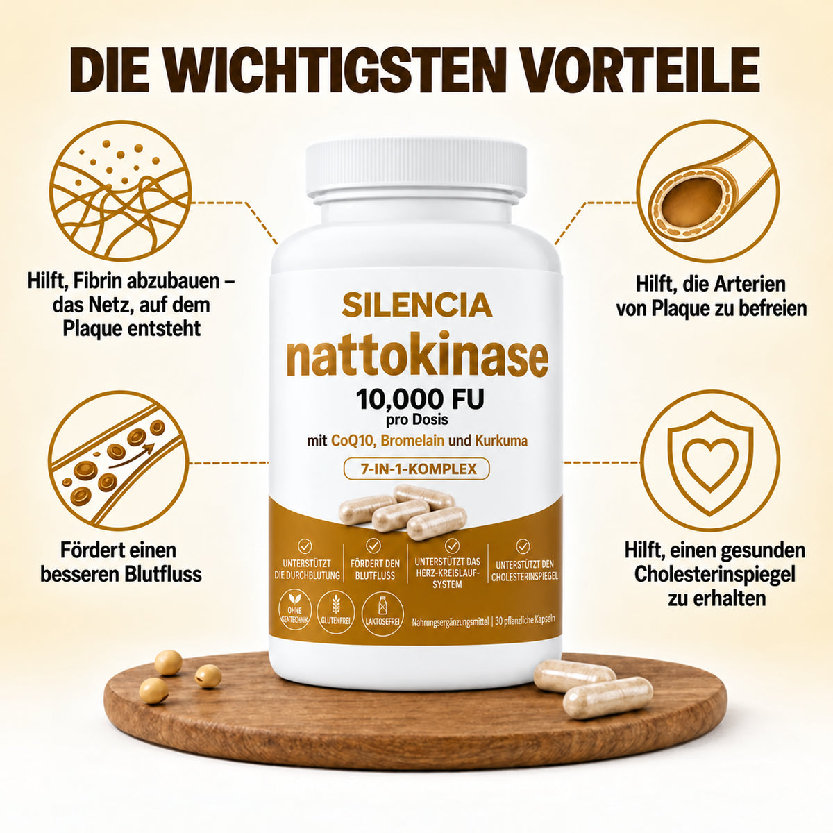 Nattokinase 10.000 · Bringen Sie Schwung in Ihr Liebesleben, spürbare Ergebnisse bereits nach 7 Tagen